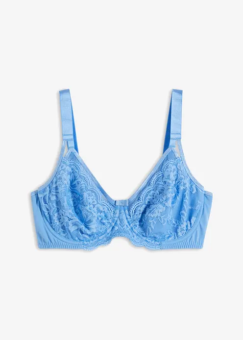 Minimizer BH mit Bügel in blau von vorne - bonprix Minimizer BH mit Bügel in blau von vorne - bonprix