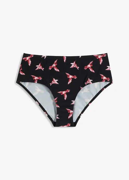 High waist Bikinihose in schwarz von vorne - bonprix High waist Bikinihose in schwarz von vorne - bonprix