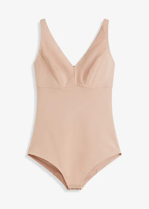 Nahtloser Medium Shape Body ohne Bügel in beige von vorne - bonprix Nahtloser Medium Shape Body ohne Bügel in beige von vorne - bonprix