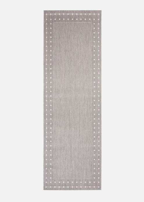 In- und Outdoor Läufer mit umlaufender Bordüre in grau - bonprix In- und Outdoor Läufer mit umlaufender Bordüre in grau - bonprix