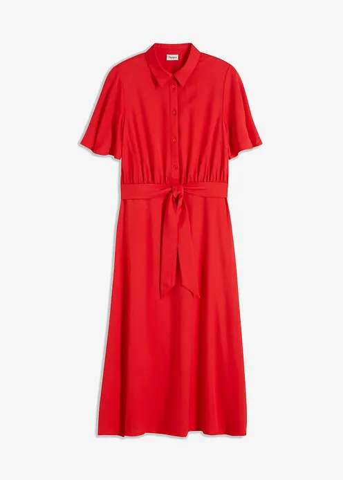 Blusenkleid in rot von vorne - bonprix Blusenkleid in rot von vorne - bonprix