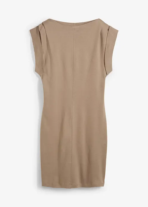 Jerseykleid aus reiner Bio-Baumwolle in grün von vorne - bonprix Jerseykleid aus reiner Bio-Baumwolle in grün von vorne - bonprix