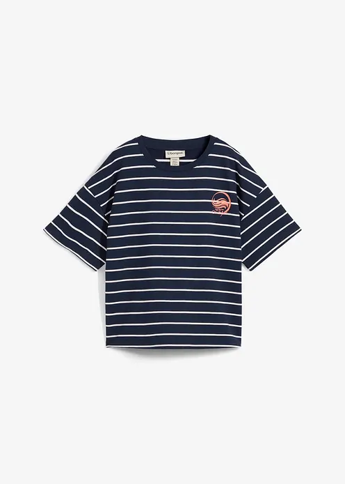 Sweatshirt aus weichem Baumwoll-Mix in blau von vorne - bonprix Sweatshirt aus weichem Baumwoll-Mix in blau von vorne - bonprix