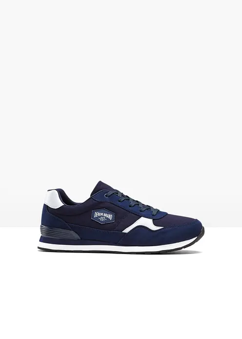 Sneaker mit Mesh-Einsatz in blau von vorne - bonprix Sneaker mit Mesh-Einsatz in blau von vorne - bonprix