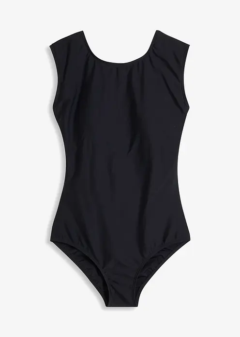 Badeanzug in schwarz von vorne - bonprix Badeanzug in schwarz von vorne - bonprix
