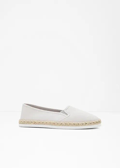 Espadrilles in Bast-Optik in grau von vorne - bonprix Espadrilles in Bast-Optik in grau von vorne - bonprix