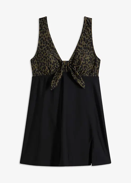 Badekleid mit breiten Trägern in schwarz von vorne - bonprix Badekleid mit breiten Trägern in schwarz von vorne - bonprix