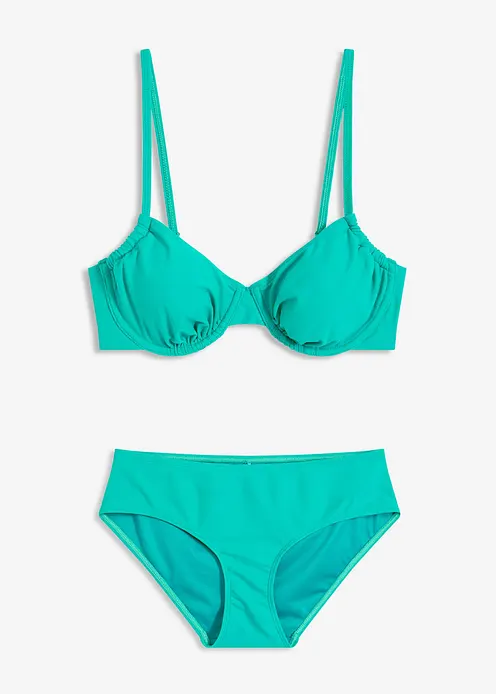 Bügel Bikini (2-tlg.Set) in grün von vorne - bonprix Bügel Bikini (2-tlg.Set) in grün von vorne - bonprix