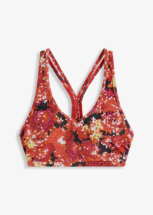 Stilvolles Bustier Bikini Oberteil Mit Print Orange Bonprix