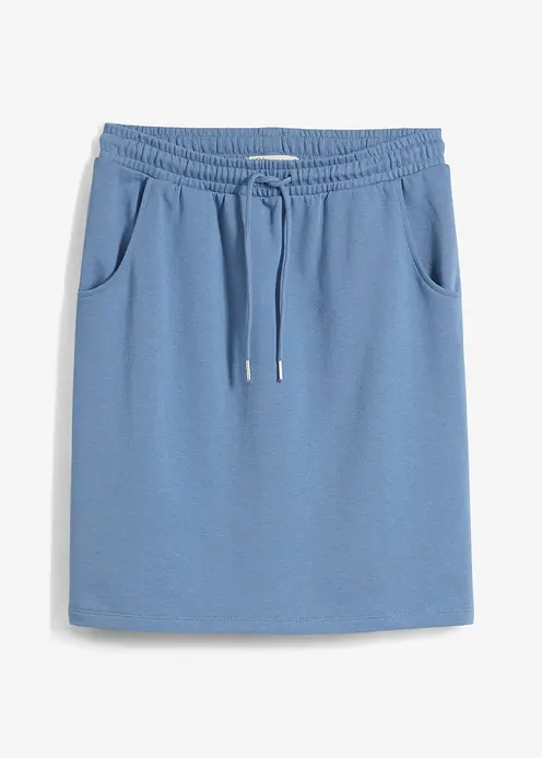 Sweatrock mit Taschen in blau von vorne - bonprix Sweatrock mit Taschen in blau von vorne - bonprix