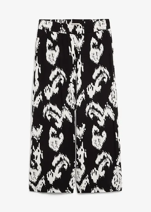 Jersey-Hose aus Viskose-Mix in schwarz von vorne - bonprix Jersey-Hose aus Viskose-Mix in schwarz von vorne - bonprix