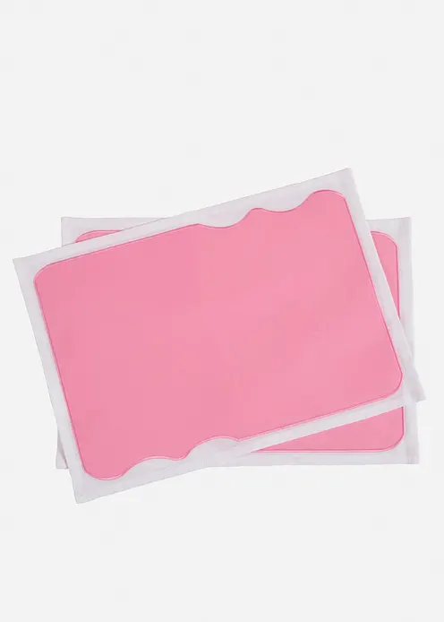 Tischsets aus Bio Baumwolle mit farbiger Kante (2er Pack) in rosa von vorne - bonprix Tischsets aus Bio Baumwolle mit farbiger Kante (2er Pack) in rosa von vorne - bonprix