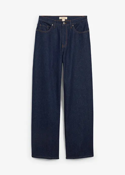 Wide-Leg-Jeans High Waist in blau von vorne - bonprix Wide-Leg-Jeans High Waist in blau von vorne - bonprix