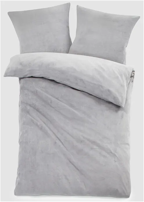 Cashmere Touch Bettwäsche in grau von vorne - bonprix Cashmere Touch Bettwäsche in grau von vorne - bonprix