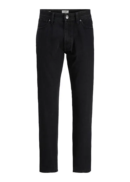 JJ REBEL Jeans aus reiner Baumwolle, Relaxed Fit in schwarz von vorne - J&J Rebel JJ REBEL Jeans aus reiner Baumwolle, Relaxed Fit in schwarz von vorne - J&J Rebel