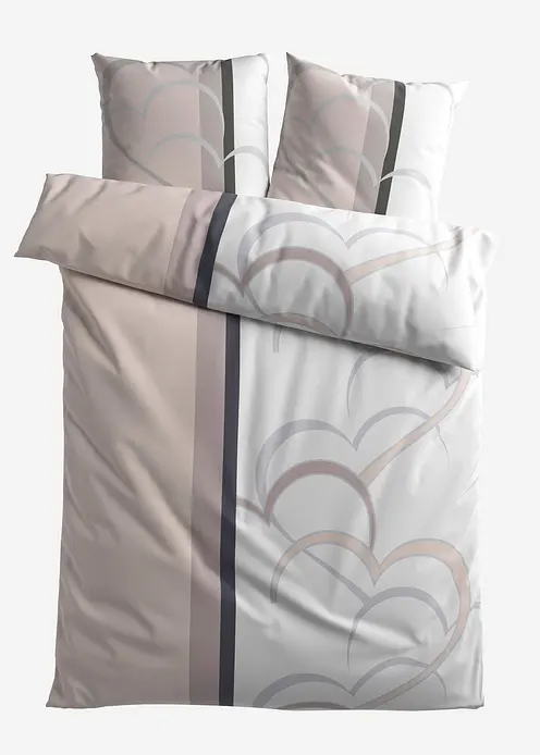 Bettwäsche mit Herzen in beige von vorne - bonprix Bettwäsche mit Herzen in beige von vorne - bonprix