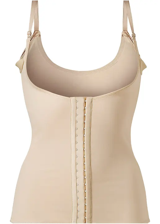 Shape Corsage mit mittlerer Formkraft in grau von vorne - bonprix Shape Corsage mit mittlerer Formkraft in grau von vorne - bonprix