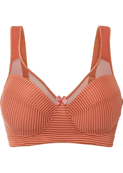 Minimizer BH ohne Bügel in braun von vorne - bonprix Minimizer BH ohne Bügel in braun von vorne - bonprix