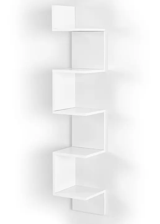 Regal für Ecke in weiß von vorne - bpc living bonprix collection Regal für Ecke in weiß von vorne - bpc living bonprix collection