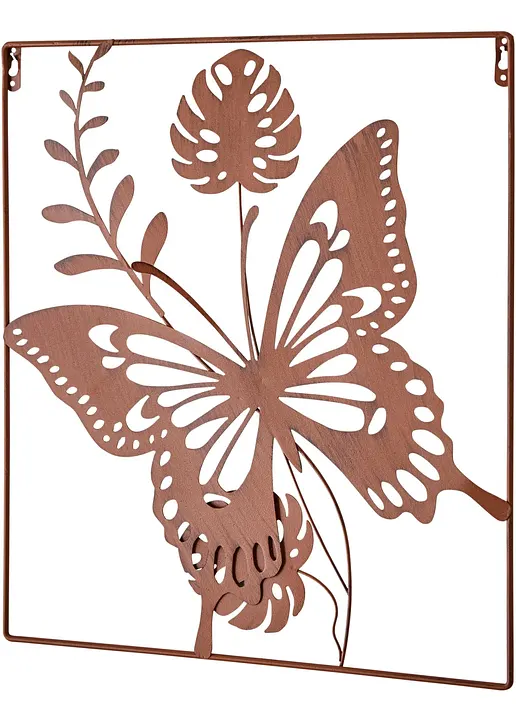 Wanddeko mit Schmetterling in braun - bpc living bonprix collection Wanddeko mit Schmetterling in braun - bpc living bonprix collection