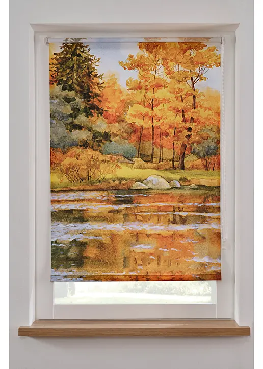 Sichtschutzrollo mit Wald-Motiv in braun - bpc living bonprix collection Sichtschutzrollo mit Wald-Motiv in braun - bpc living bonprix collection