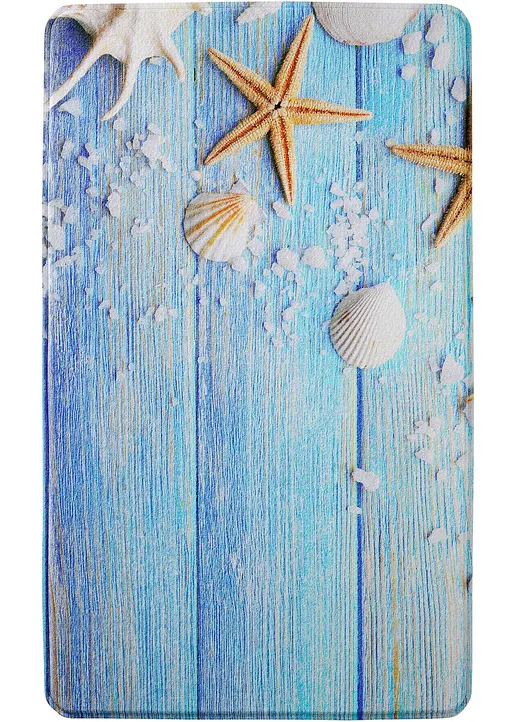 Badematte mit Memory Schaum in blau - bonprix Badematte mit Memory Schaum in blau - bonprix