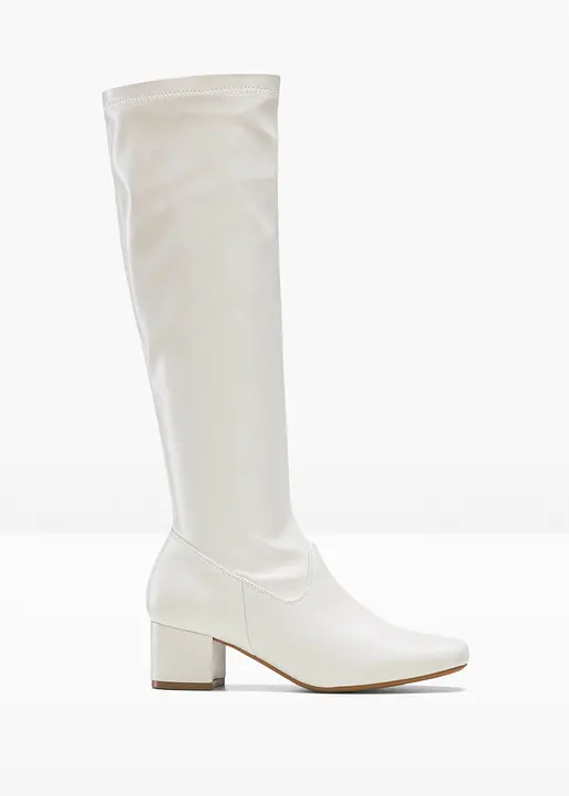 Stiefel in weiß von vorne - bonprix Stiefel in weiß von vorne - bonprix