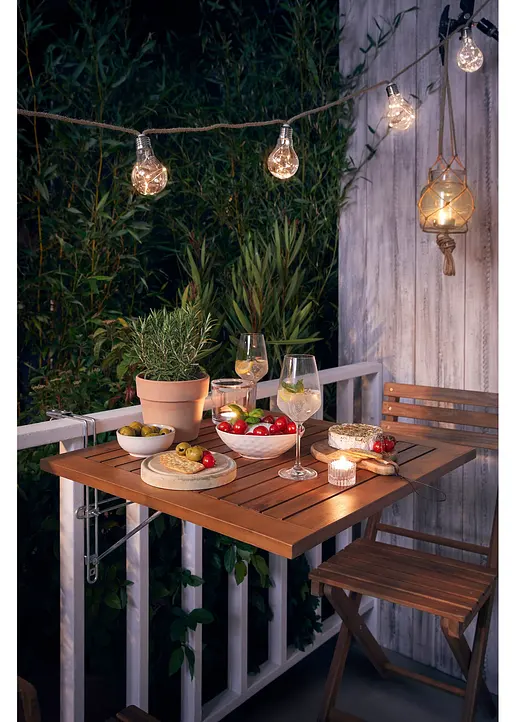 Gartentisch zum Einhängen in beige von vorne - bonprix Gartentisch zum Einhängen in beige von vorne - bonprix