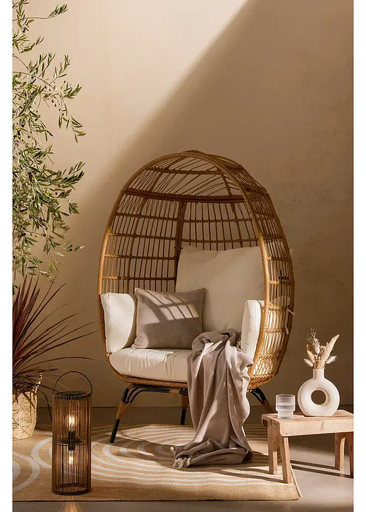 Gartensessel in beige von vorne - bonprix Gartensessel in beige von vorne - bonprix