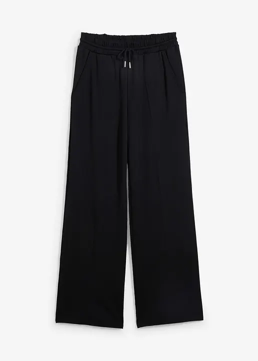 Marlenehose aus Viskose-Mix in schwarz von vorne - bonprix Marlenehose aus Viskose-Mix in schwarz von vorne - bonprix