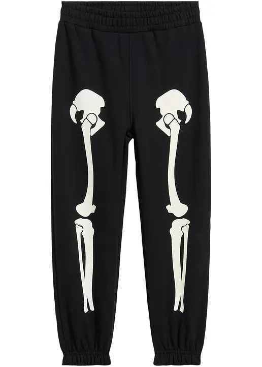 Kinder Jogginghose in schwarz von vorne - bonprix Kinder Jogginghose in schwarz von vorne - bonprix
