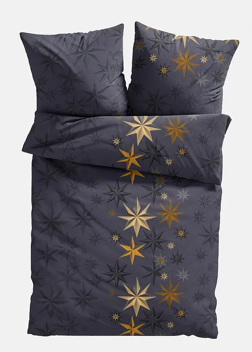 Bettwäsche mit Sternen in blau - bonprix Bettwäsche mit Sternen in blau - bonprix