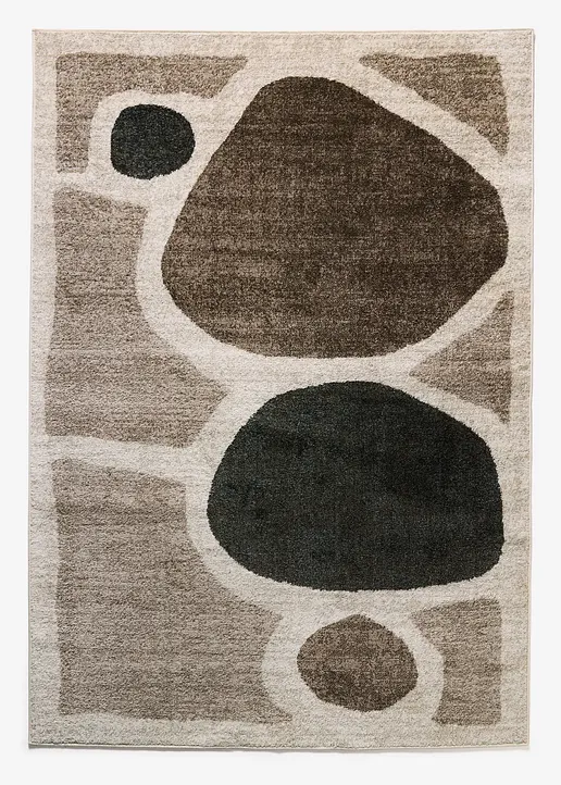Teppich mit geometrischer Musterung in braun von vorne - bonprix Teppich mit geometrischer Musterung in braun von vorne - bonprix
