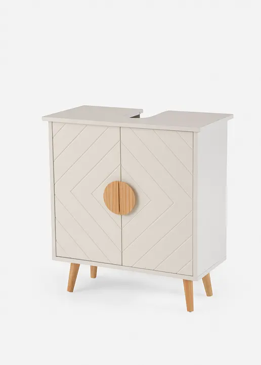 Waschbeckenunterschrank in weiß von vorne - bonprix Waschbeckenunterschrank in weiß von vorne - bonprix