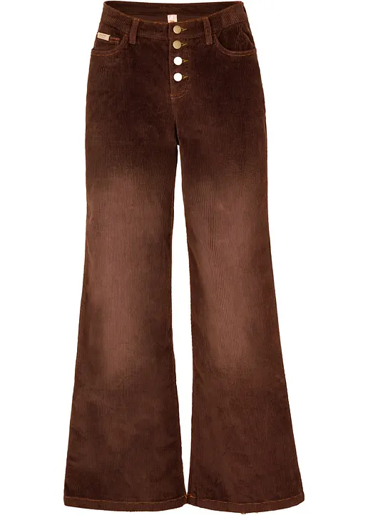Cordhose aus Baumwolle mit Stretch in braun - bonprix Cordhose aus Baumwolle mit Stretch in braun - bonprix