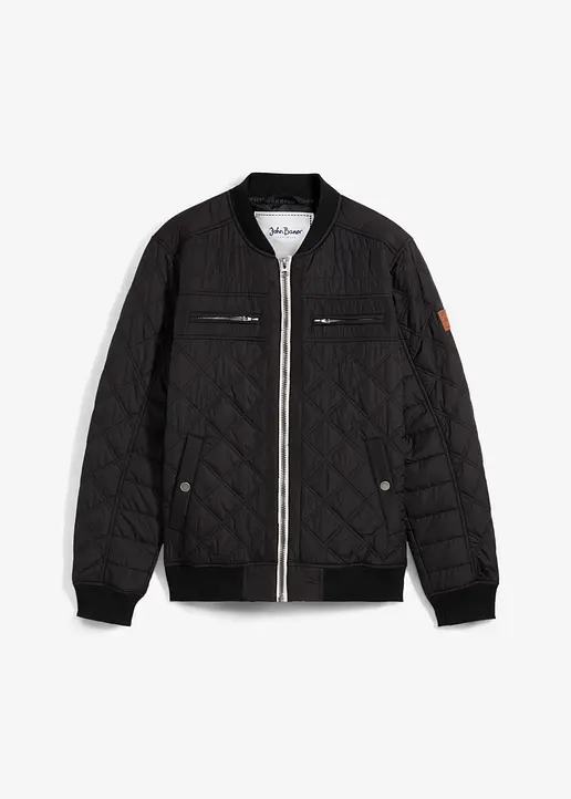 Steppjacke in Blousonform in schwarz von vorne - bonprix Steppjacke in Blousonform in schwarz von vorne - bonprix