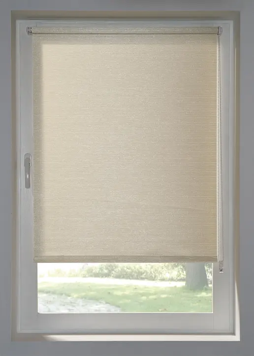 Sichtschutzrollo mit Glanzstruktur in beige - bonprix Sichtschutzrollo mit Glanzstruktur in beige - bonprix
