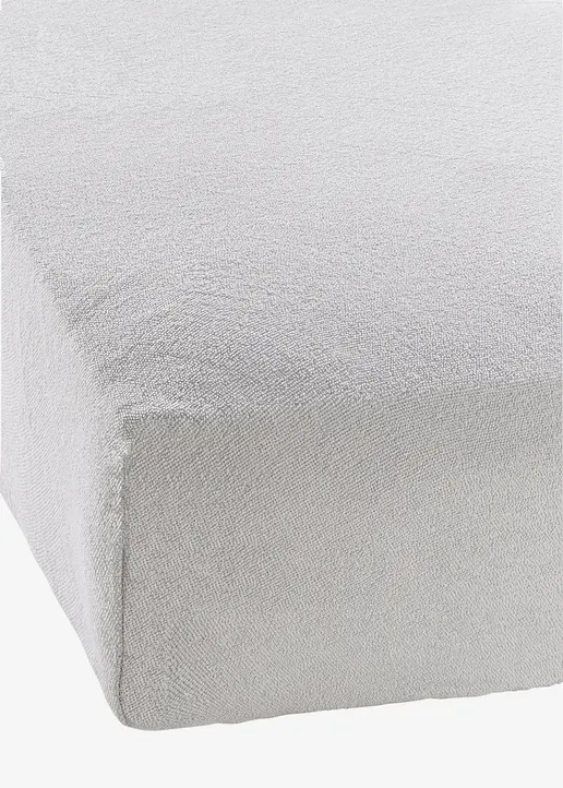 Frottee Spannbettlaken in grau - bonprix Frottee Spannbettlaken in grau - bonprix