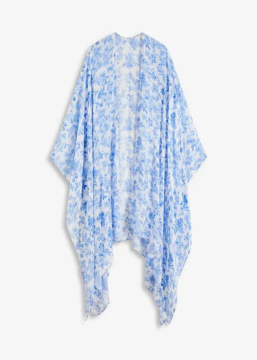 Poncho in blau von vorne - bonprix Poncho in blau von vorne - bonprix