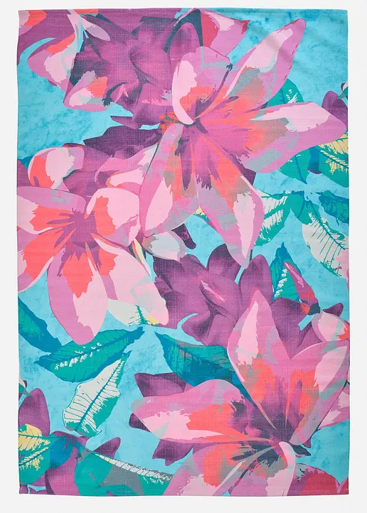 In-und Outdoor Teppich mit Blumenmotiv in bunt von vorne - bonprix In-und Outdoor Teppich mit Blumenmotiv in bunt von vorne - bonprix