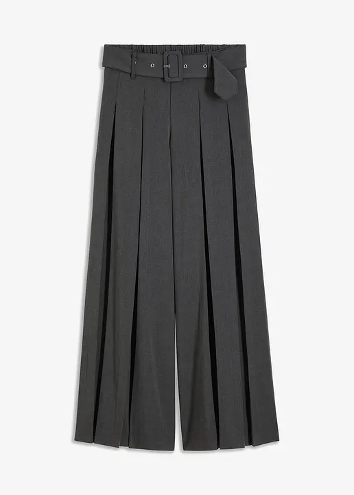 Weite Marlenehose in grau von vorne - bonprix Weite Marlenehose in grau von vorne - bonprix