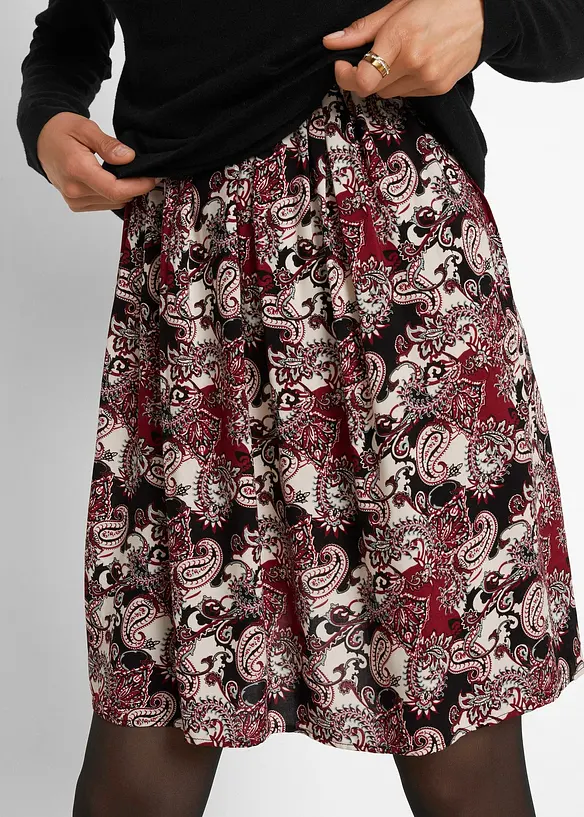 Umstand- und Stillkleid aus einer Materialkombination in schwarz (Detailaufnahme) - bonprix Umstand- und Stillkleid aus einer Materialkombination in schwarz (Detailaufnahme) - bonprix