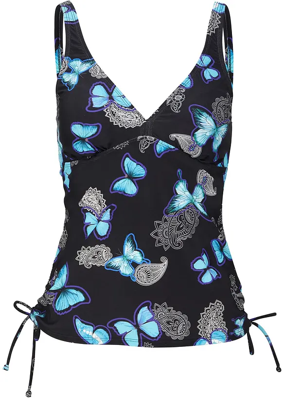 Edles Tankini Oberteil Mit Tollem Druck Schwarz Bonprix