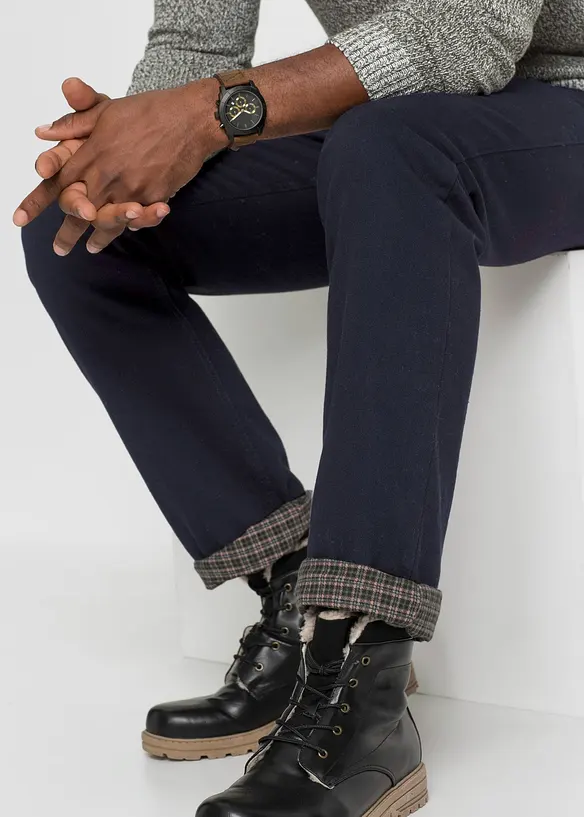 Thermo Classic Fit Jeans mit Flanellfutter, Straight in schwarz (Detailaufnahme) - bonprix Thermo Classic Fit Jeans mit Flanellfutter, Straight in schwarz (Detailaufnahme) - bonprix