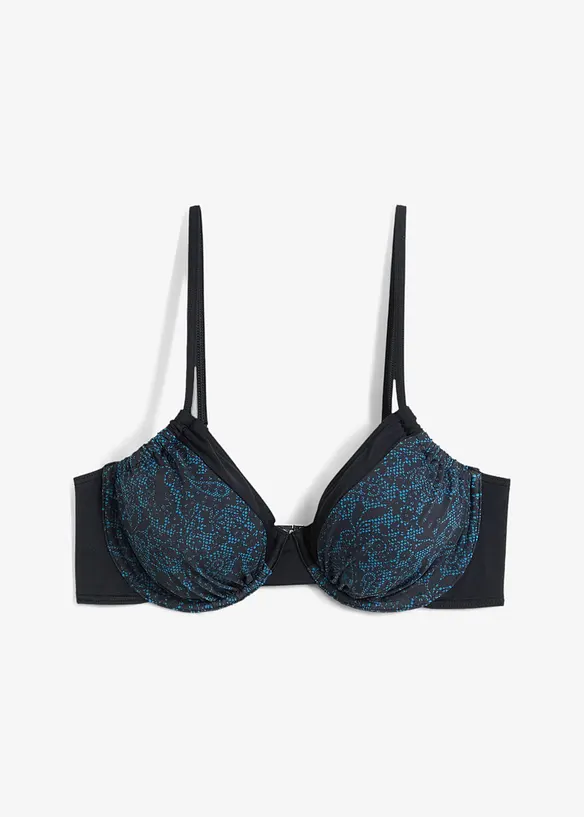 Bügel Bikini Oberteil mit tollem Druck petrol Cup B bonprix
