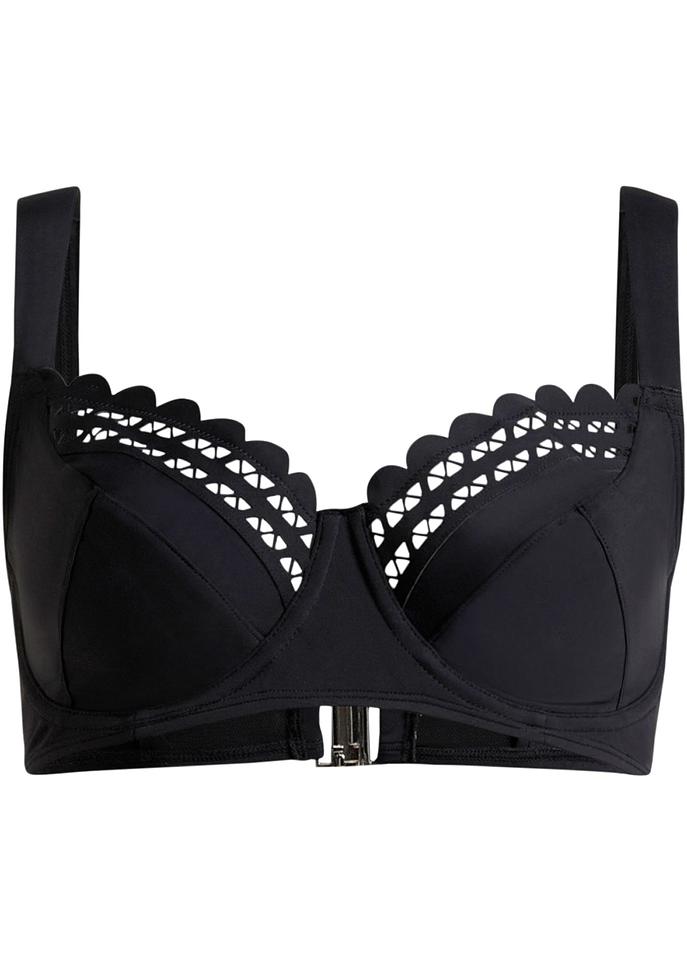 Edles Minimizer Bikini Oberteil Schwarz Cup E Bonprix