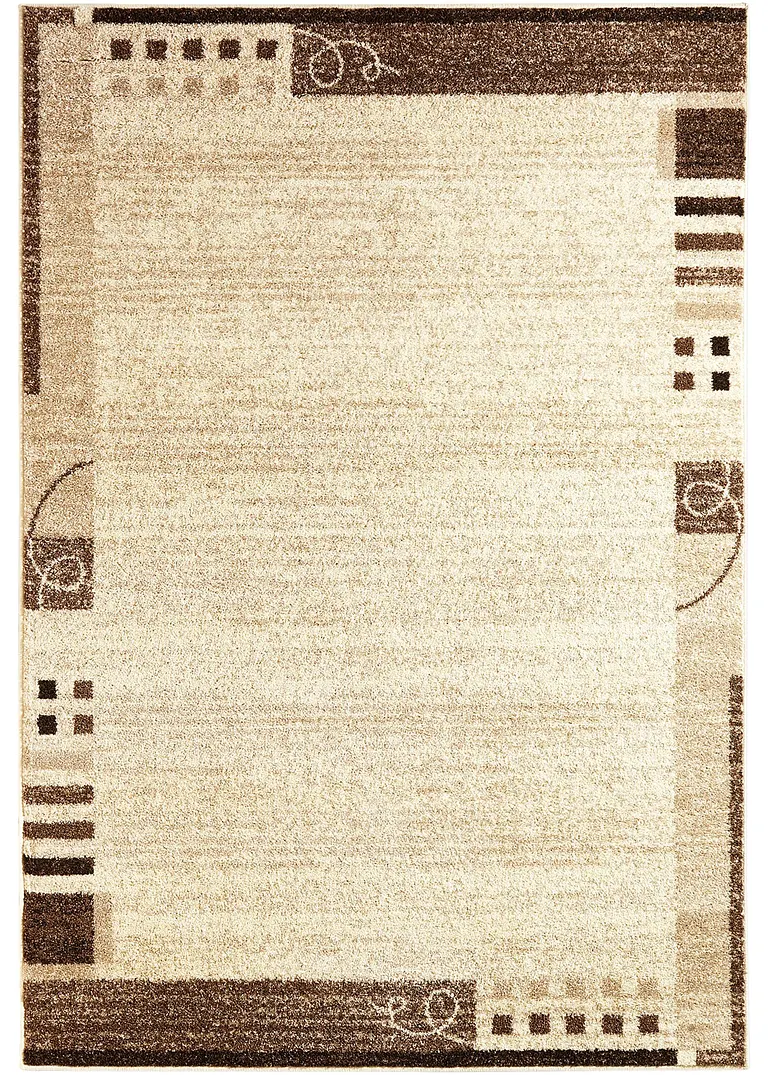 Teppich in melierter Optik mit Bordüre in beige - bpc living bonprix collection Teppich in melierter Optik mit Bordüre in beige - bpc living bonprix collection