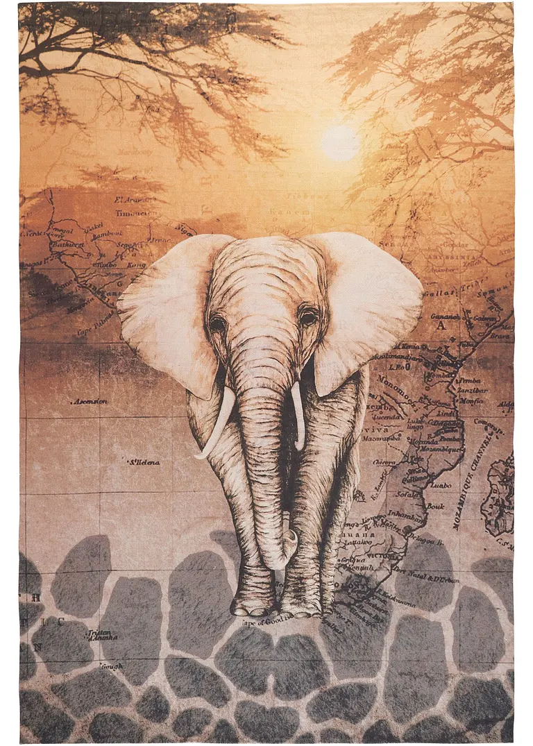 Teppich mit Elefant in beige - bpc living bonprix collection Teppich mit Elefant in beige - bpc living bonprix collection