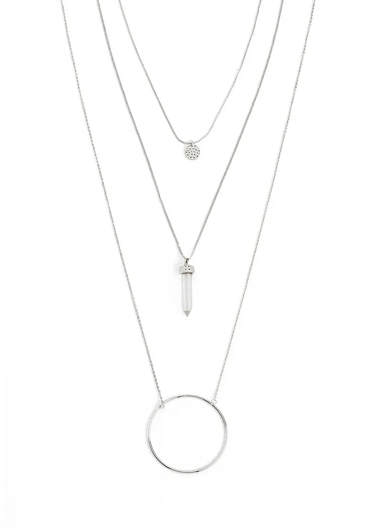 Kettensets (3-tlg.Set) in silber von vorne - bonprix Kettensets (3-tlg.Set) in silber von vorne - bonprix