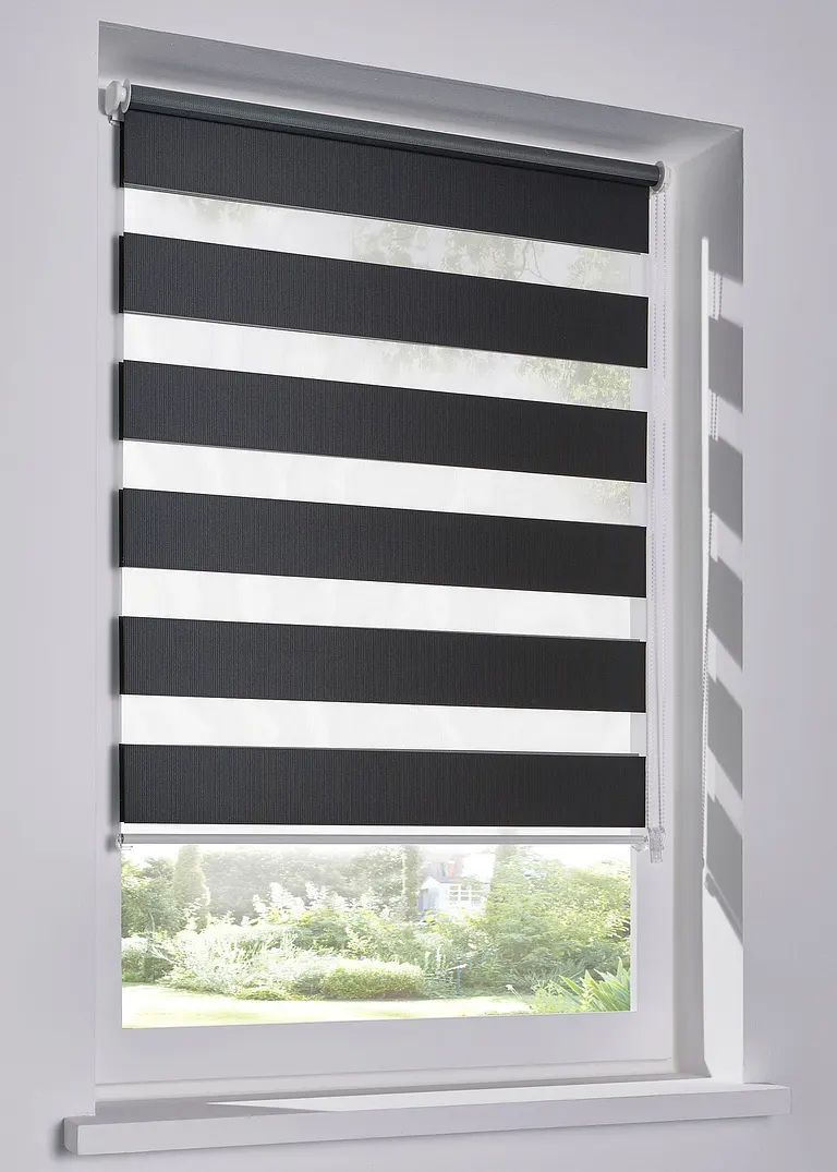 Verdunkelungs-Doppelrollo in schwarz - bonprix Verdunkelungs-Doppelrollo in schwarz - bonprix